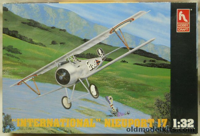 Hobby Craft 1/32 Nieuport 17 Imperial Russian Air Service 1917 or Estonian Air Force 1925 - (ex-Academy), HC1684 plastic model kit